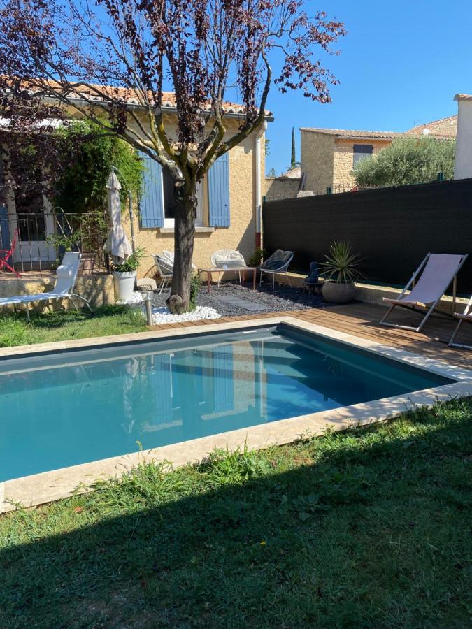 Gite Lou Sabai Au Pied Des Dentelles De Montmirail, Piscine Partagee Обиньян Экстерьер фото